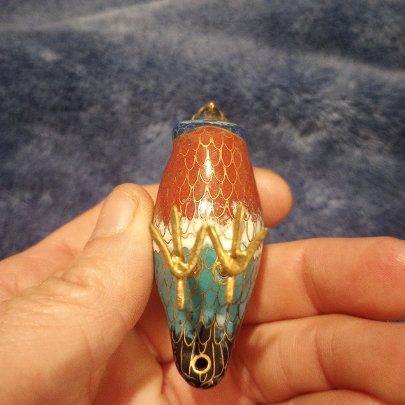 🌠 Vintage Cloisonne Bird, EUC - Picture 5 of 5